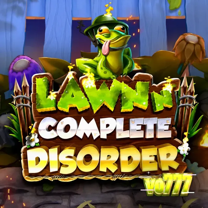 Tampilan visual karakter gnome dan sayuran mutan dalam slot Lawn N’ Complete Disorder